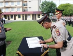 Sertijab Wakapolres dan Lima Jabatan Perwira di Lingkungan Polres Berau