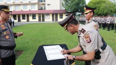 Sertijab Wakapolres dan Lima Jabatan Perwira di Lingkungan Polres Berau