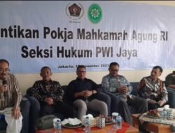 Plt Ketua PWI Jaya Lantik Jimmy Endey Jadi Ketua Pokja Wartawan MA