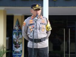 Kapolres Berau Pimpin Apel Pengamanan Natal 2023